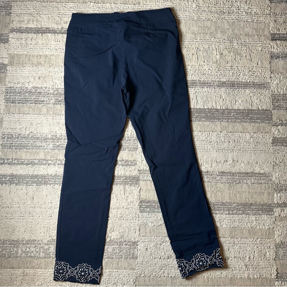 Christopher & Banks Signature Slimming Navy Pants Women’s Size 4 - Picture 5 of 5